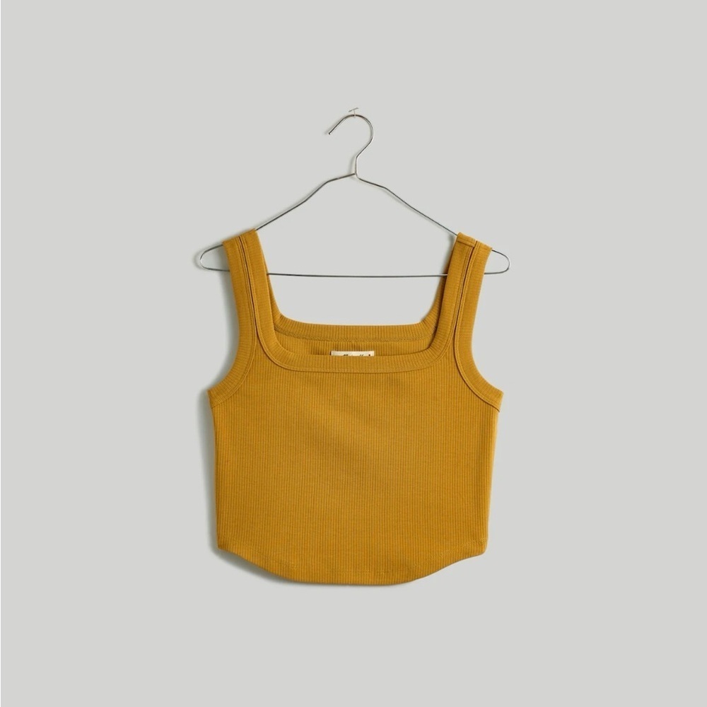 Madewell The Tailored Crop Tank in Sleekhold - Picture 7 of 7